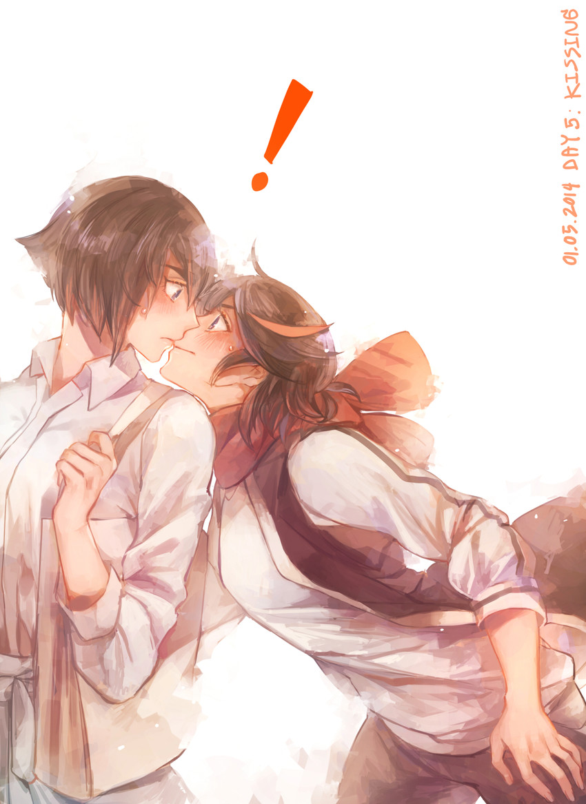 matoi ryuuko and kiryuuin satsuki (kill la kill) drawn by allenkung1