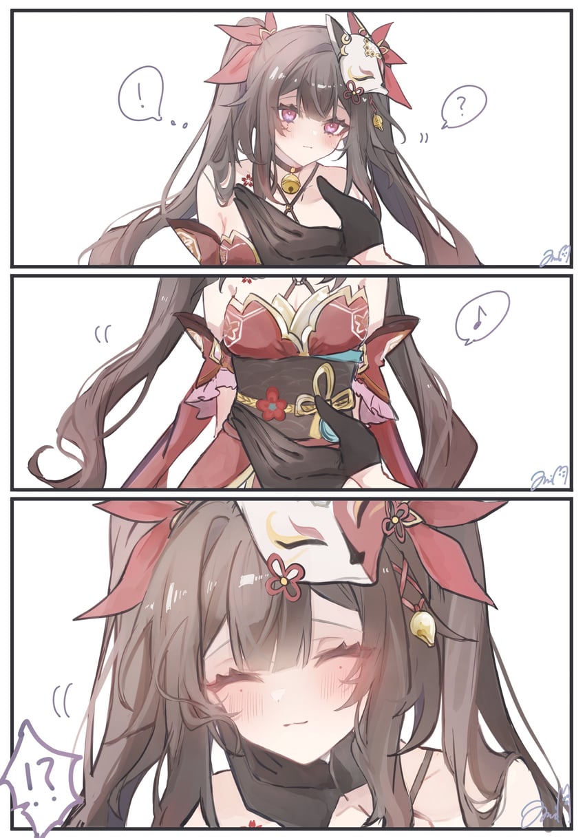 trailblazer, stelle, and sparkle (honkai and 1 more) drawn by miss_itata