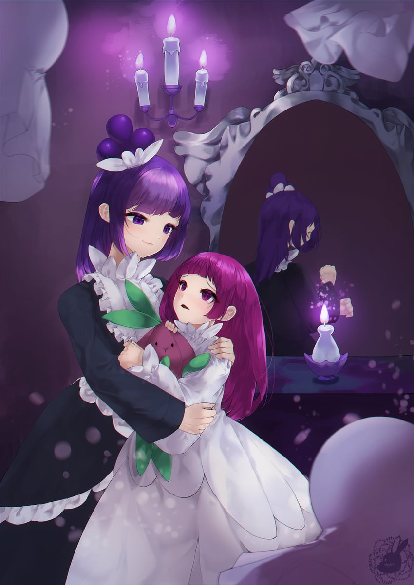 blackberry cookie and onion cookie (cookie run) drawn by user_vue3284