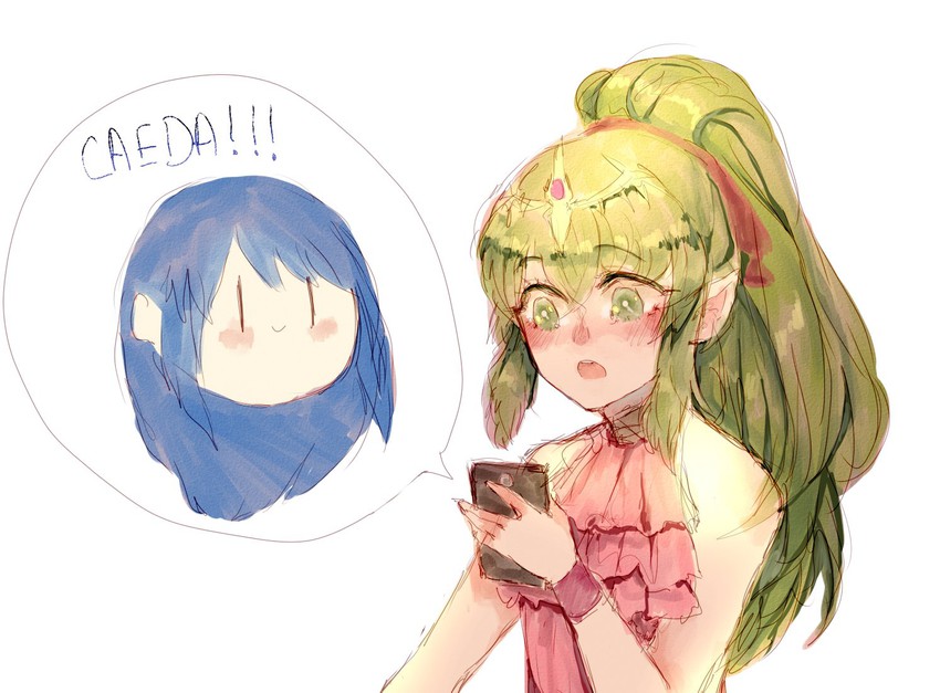 tiki and caeda (fire emblem and 2 more) drawn by soltykou