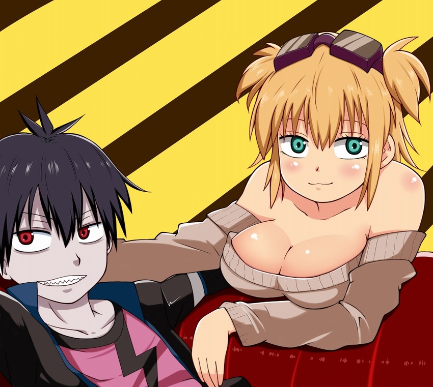 bell hydra and vlad charlie staz (blood lad) drawn by momo_(fruits_box)