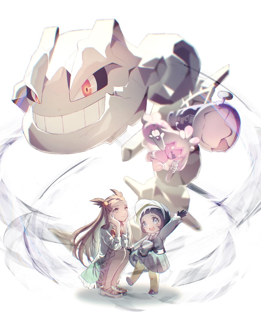 jasmine, poppy, tinkaton, and steelix (pokemon and 2 more) drawn by kagi0487_(weiss_9610)