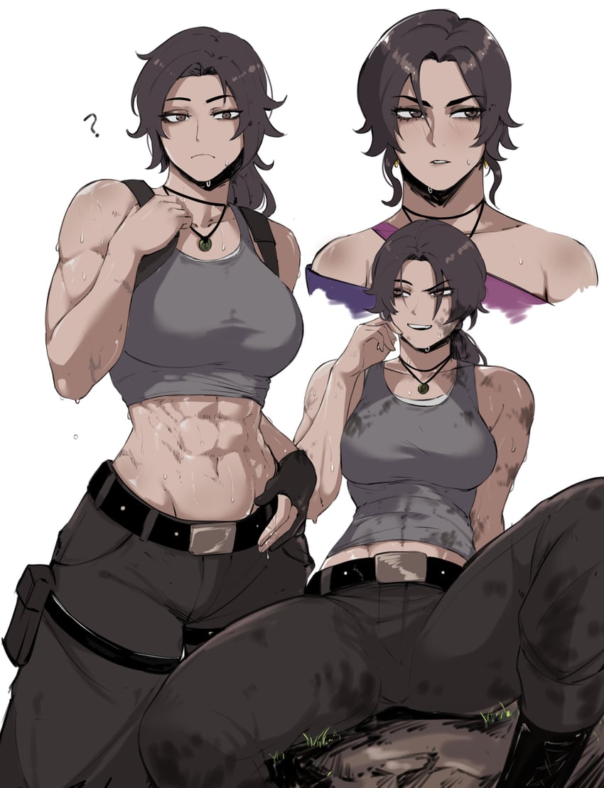 lara croft (tomb raider and 1 more) drawn by masoq