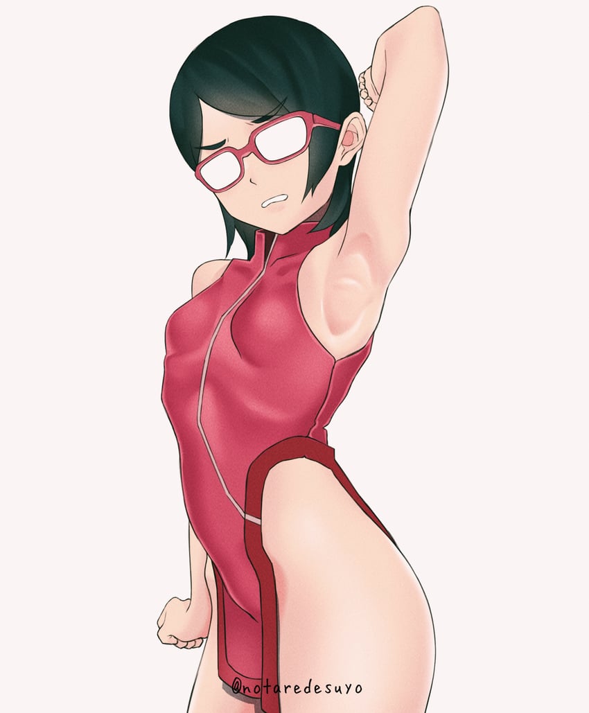 uchiha sarada (naruto and 1 more) drawn by kurota_snana9241