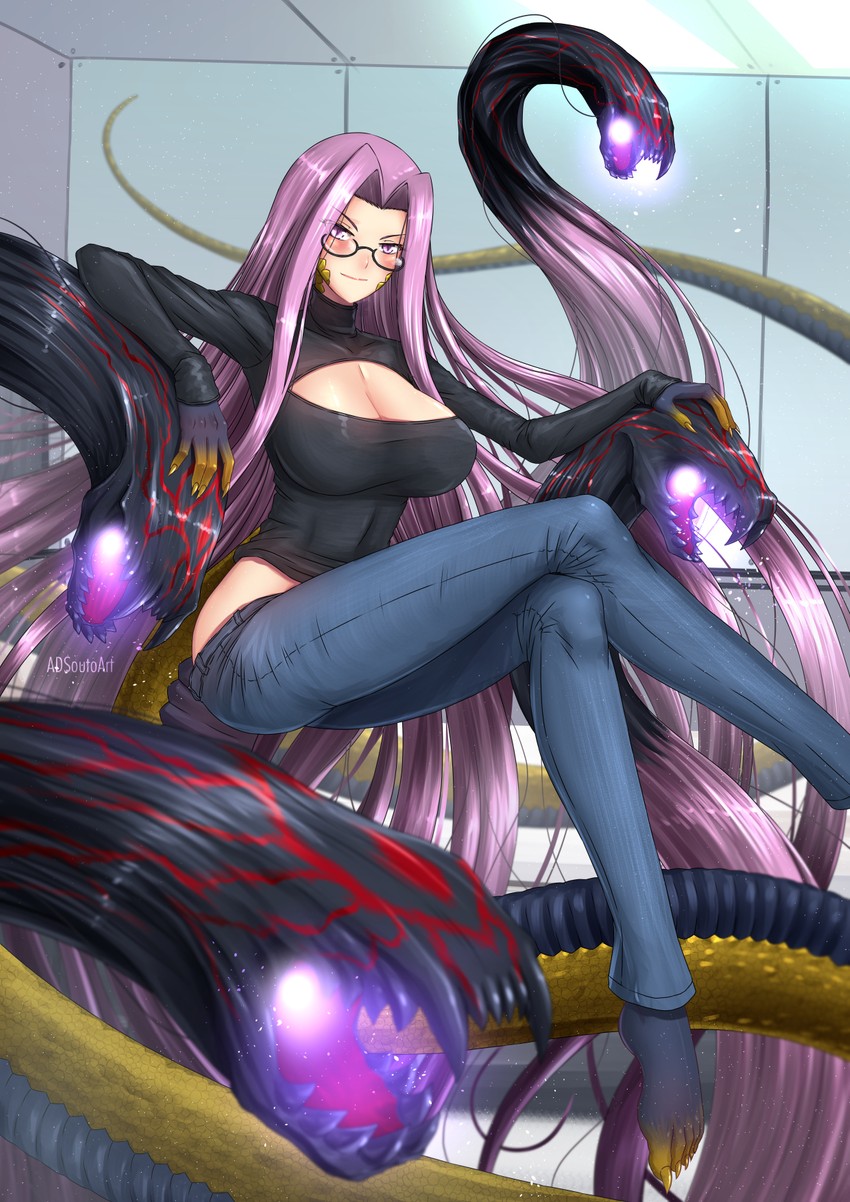 medusa and gorgon (fate and 2 more) drawn by adsouto