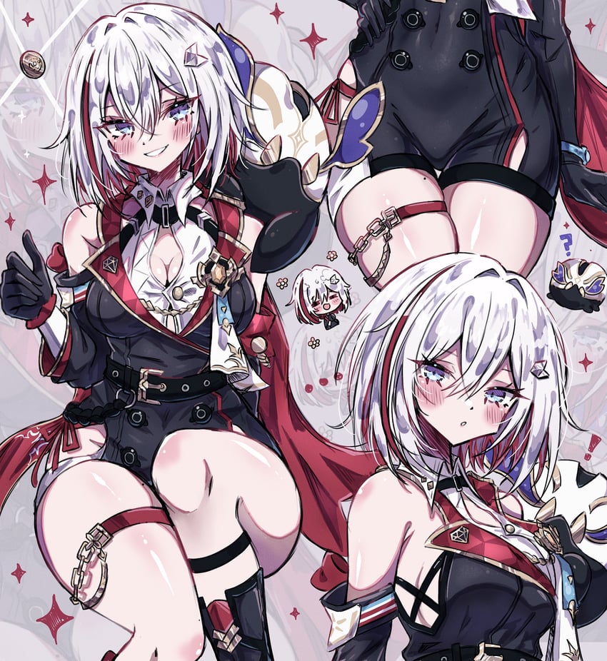 topaz, trotter, and numby (honkai and 1 more) drawn by usa_(usagi_minku)