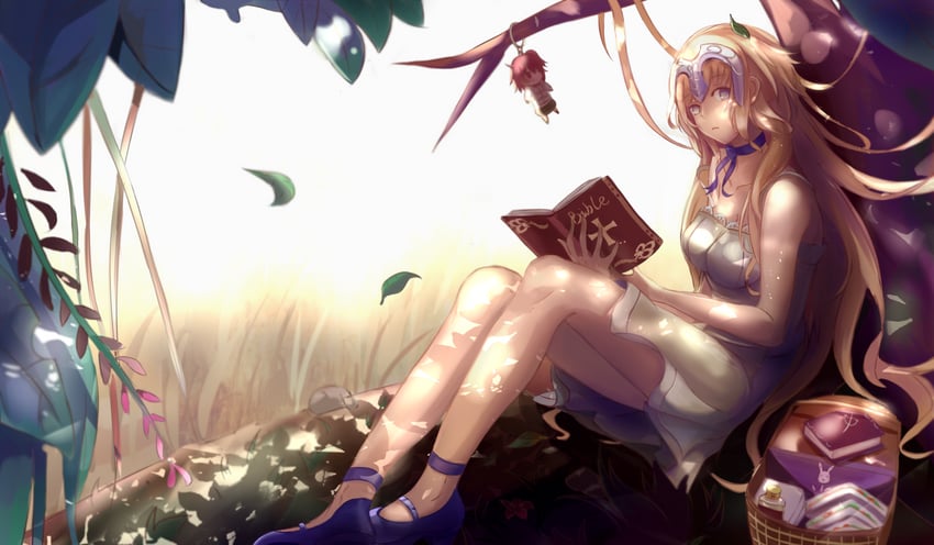 fujimaru ritsuka and jeanne d'arc (fate and 1 more) drawn by miakiuehashi