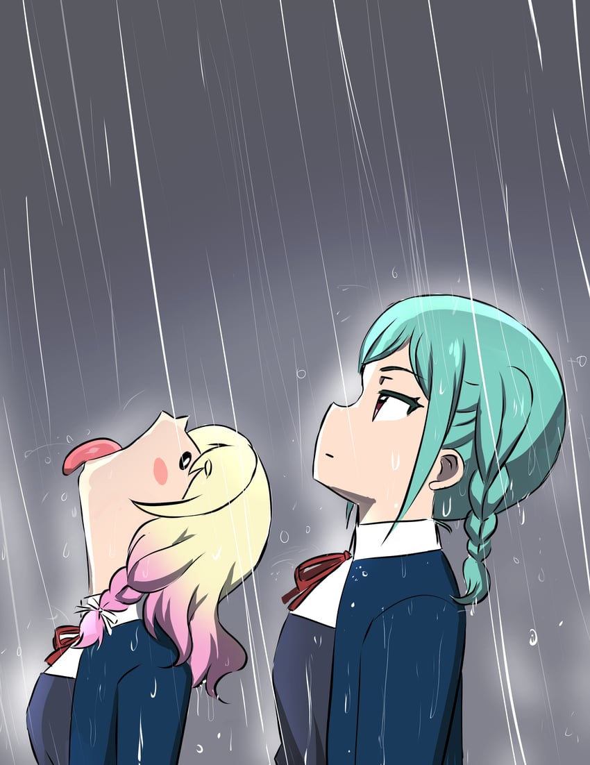 onitsuka natsumi and onitsuka tomari (love live! and 1 more) drawn by box_wonderland