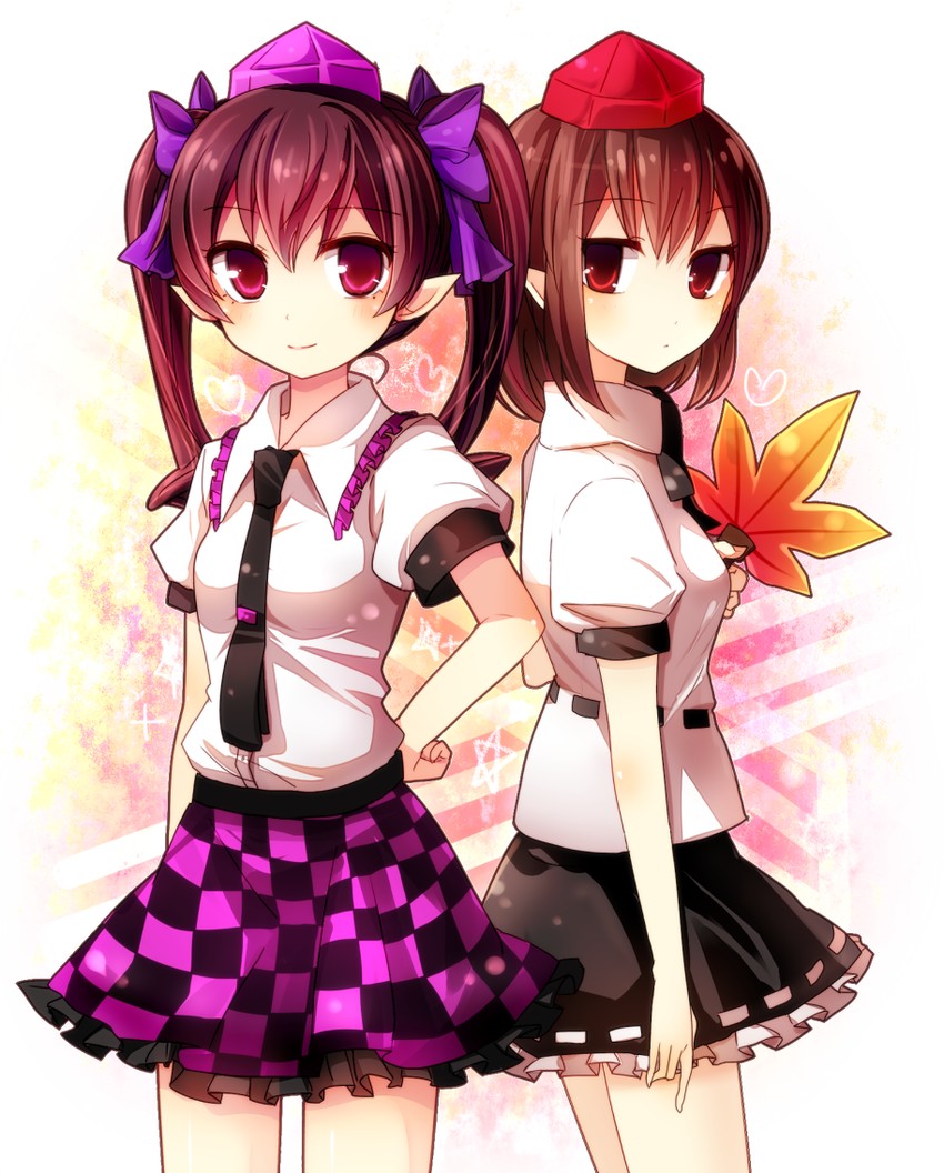 shameimaru aya and himekaidou hatate (touhou) drawn by kurami_(kohaku.)