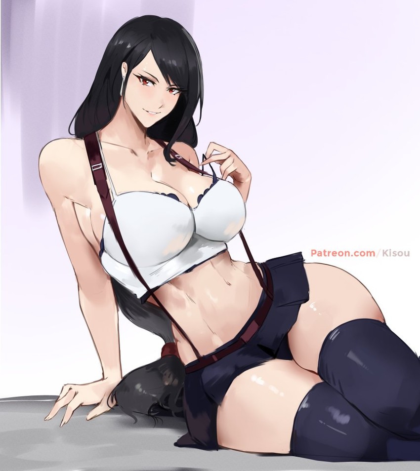 tifa lockhart (final fantasy and 2 more) drawn by kisou_(kisou00)
