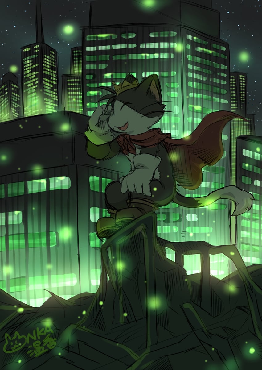 cait sith (final fantasy and 1 more) drawn by shirokumaou