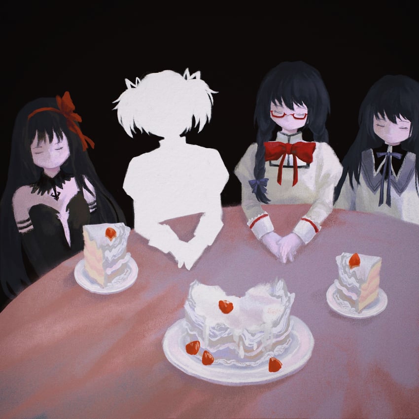 akemi homura, kaname madoka, and akuma homura (mahou shoujo madoka magica and 1 more) drawn by ksline0930