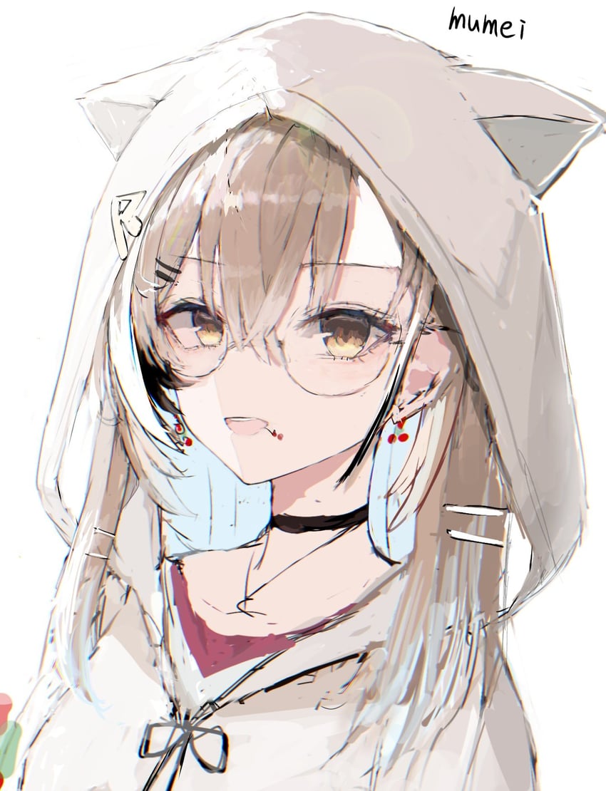 nanashi mumei (hololive and 1 more) drawn by hurybone