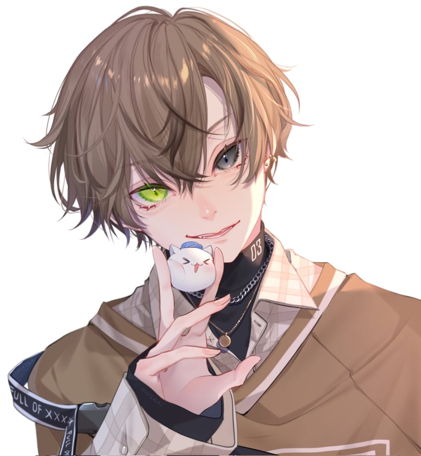 alban knox (nijisanji and 1 more) drawn by mooshiki