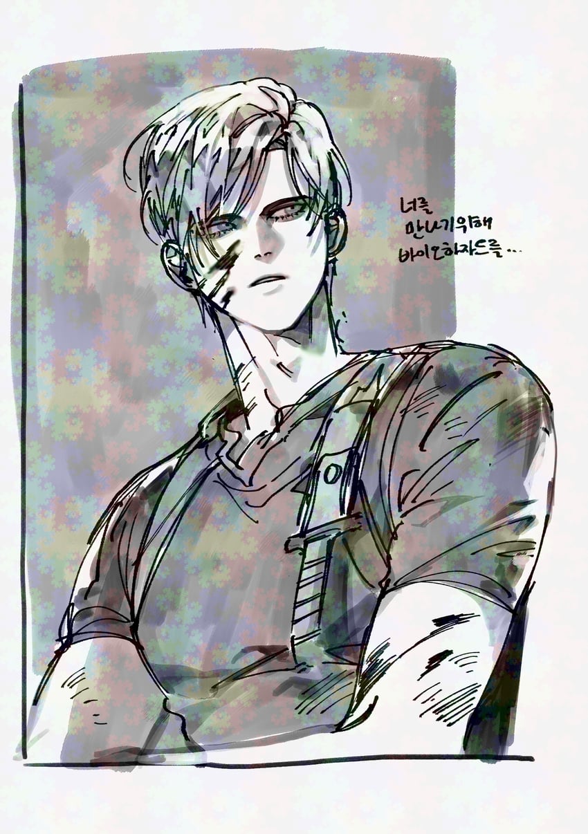 leon s. kennedy (resident evil and 1 more) drawn by nul