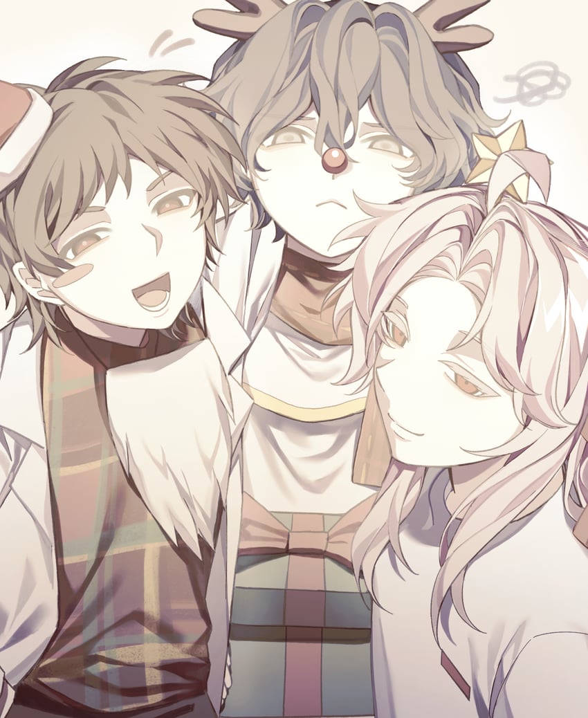 hatsutori hajime, utsugi noriyuki, and harada minoru (saibou shinkyoku) drawn by chunaizhanshi23057
