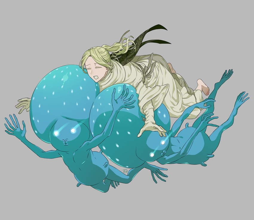 iosefka and celestial emissary (bloodborne) drawn by arizuka_(catacombe)