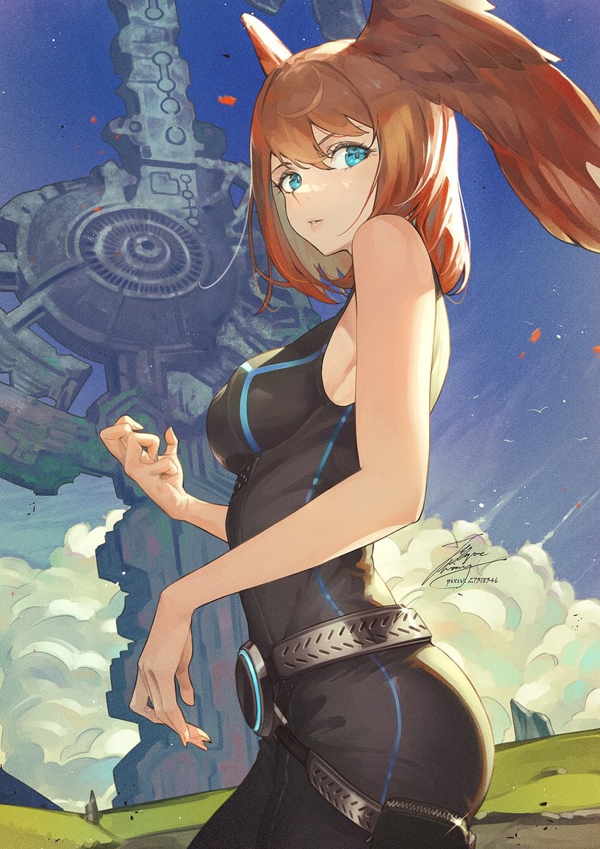 eunie (xenoblade chronicles and 1 more) drawn by fadingz