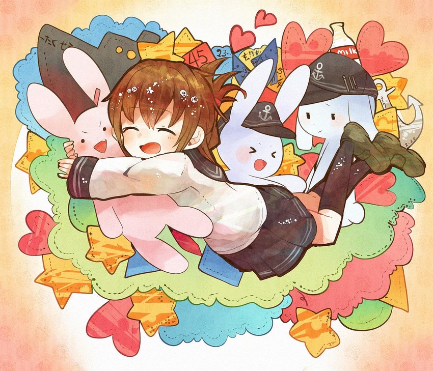hibiki, inazuma, ikazuchi, and akatsuki (kantai collection) drawn by itomugi-kun
