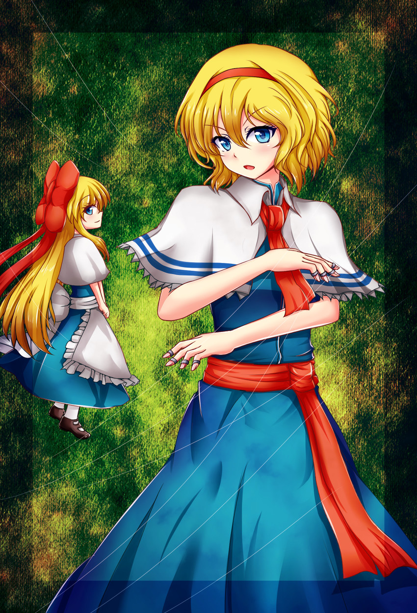 alice margatroid and shanghai doll (touhou) drawn by hyoumon_(saihokutan)