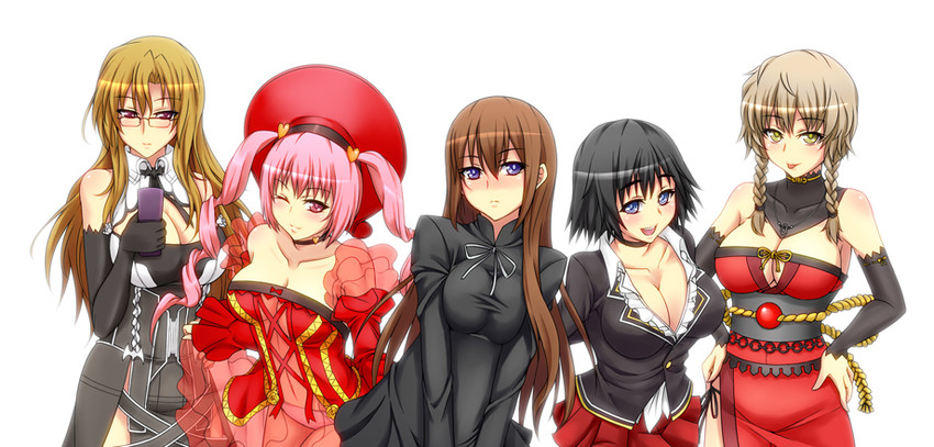 makise kurisu, shiina mayuri, amane suzuha, akiha rumiho, sansei muramasa, and 5 more (steins;gate and 6 more) drawn by surume_(clavis)