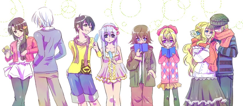 mary stuart, horizon ariadust, tenzou crossunite, aoi toori, date shigezane, and 3 more (kyoukaisenjou no horizon) drawn by catmesi