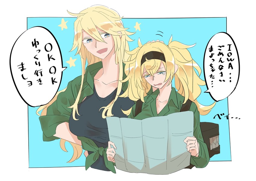 iowa and gambier bay (kantai collection) drawn by hisaki_(morenabe)