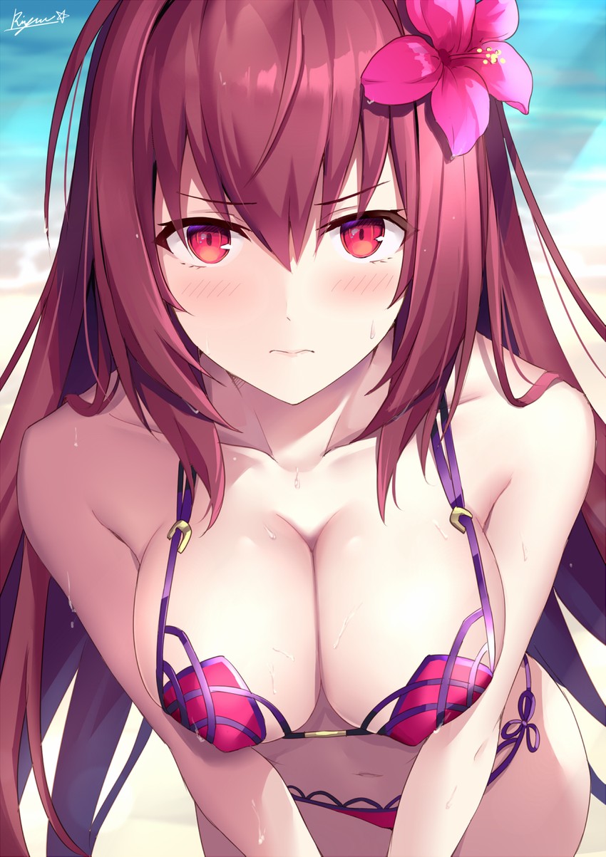 scathach (fate and 1 more) drawn by rin_yuu