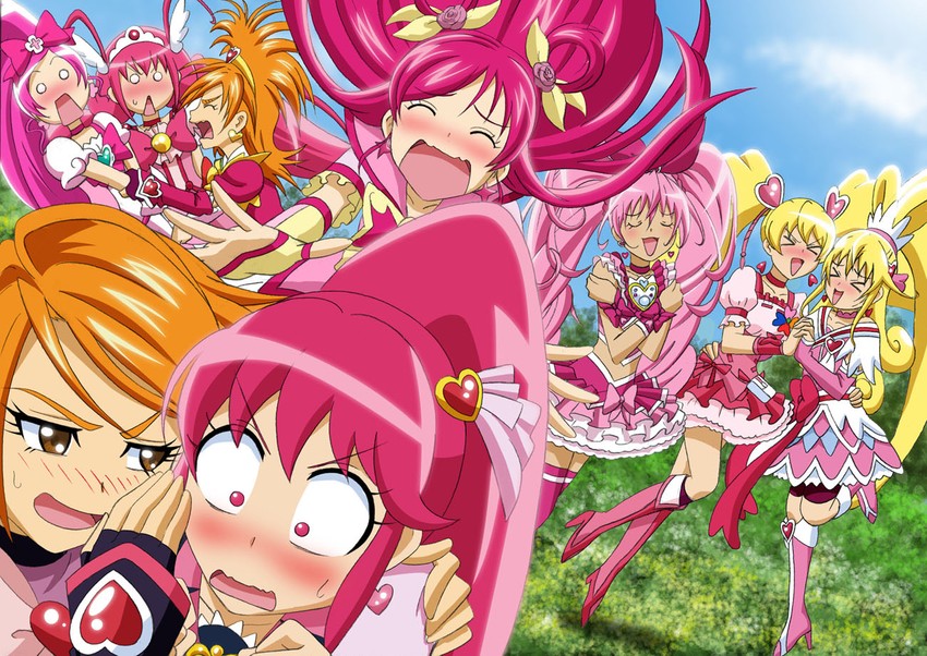 houjou hibiki, aida mana, hoshizora miyuki, misumi nagisa, hanasaki tsubomi, and 13 more (precure and 9 more) drawn by fuchi_(nightmare)