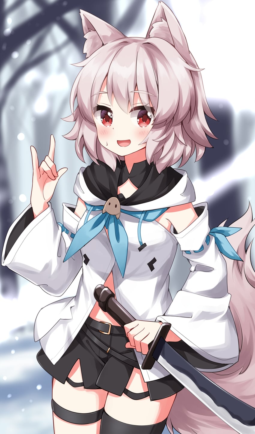 inubashiri momiji and shirakami fubuki (touhou and 1 more) drawn by ruu_(tksymkw)