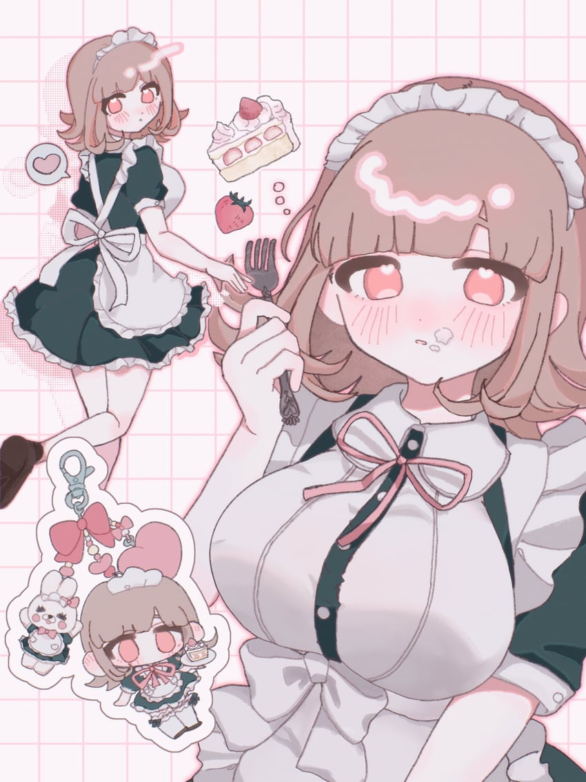 nanami chiaki and usami (danganronpa and 1 more) drawn by sai_riyo/_metcha_tei_fujo