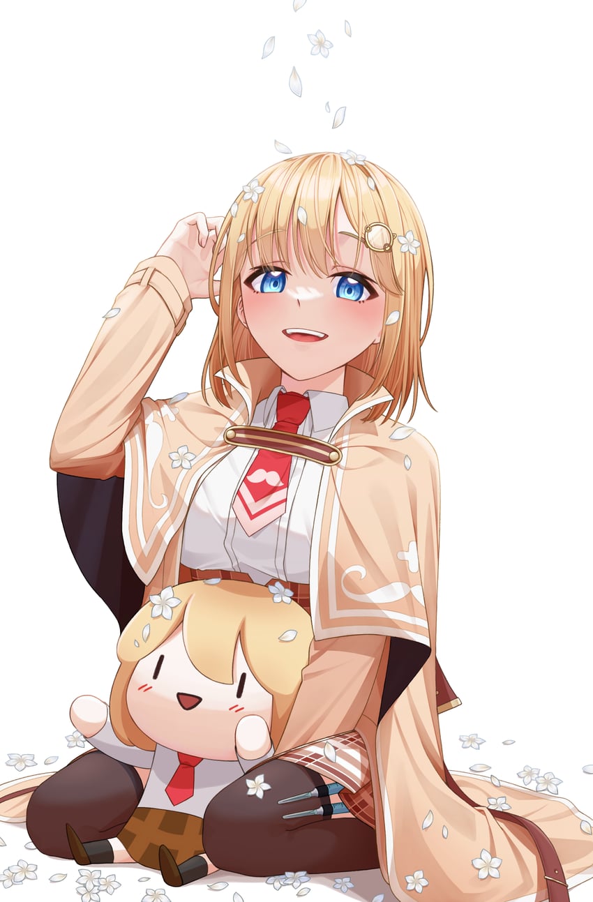 watson amelia and smol ame (hololive and 1 more) drawn by gwaeng-i-bap_(oxalis_2ho)