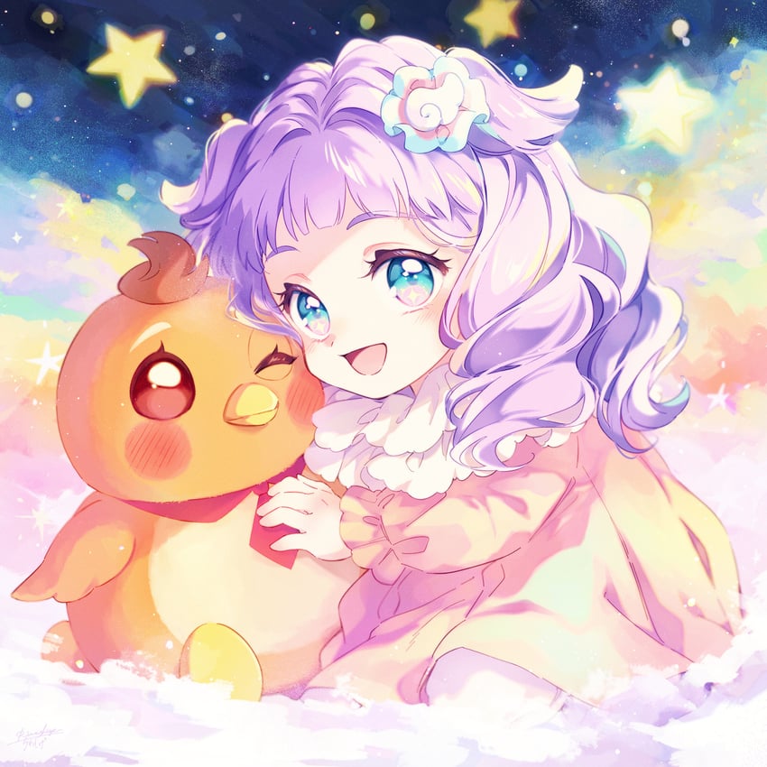 yuunagi tsubasa and ellee-chan (precure and 1 more) drawn by lanzhu