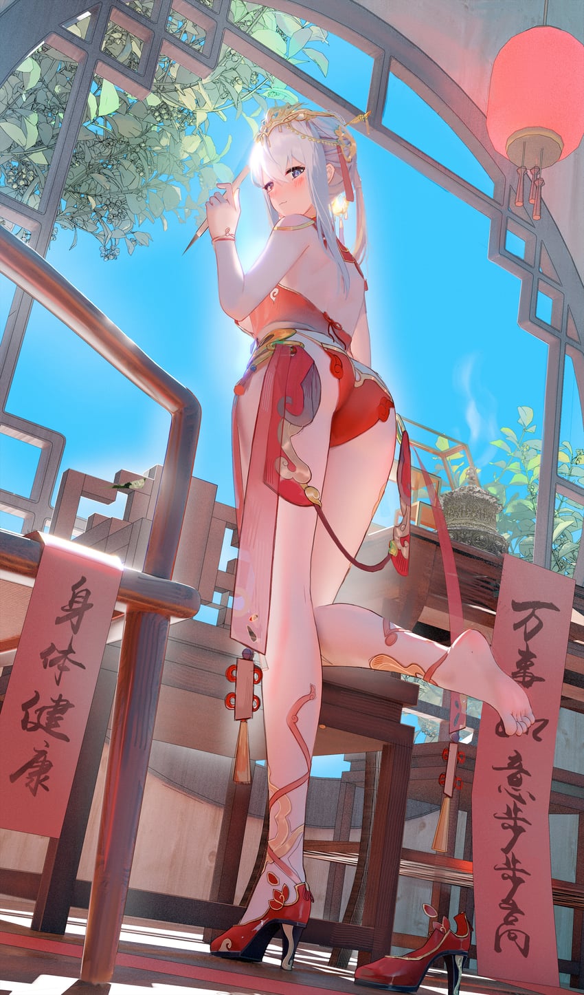 ji chenxing and ji chenxing - jade arc (snowbreak: containment zone) drawn by blackwee