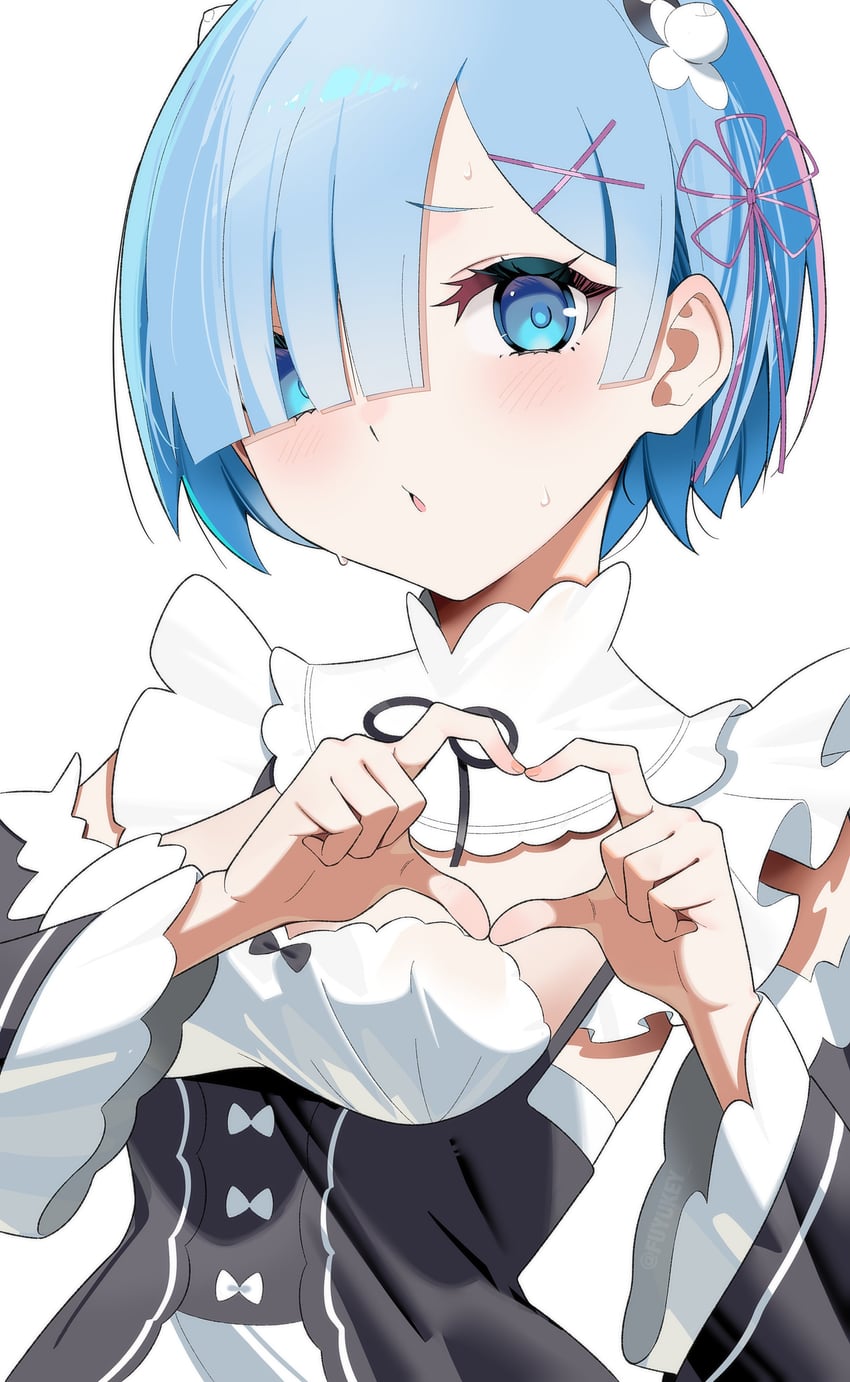 rem (re:zero kara hajimeru isekai seikatsu) drawn by fuyukey
