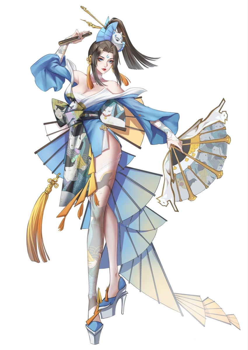 shiranui mai (fatal fury and 1 more) drawn by king.cc