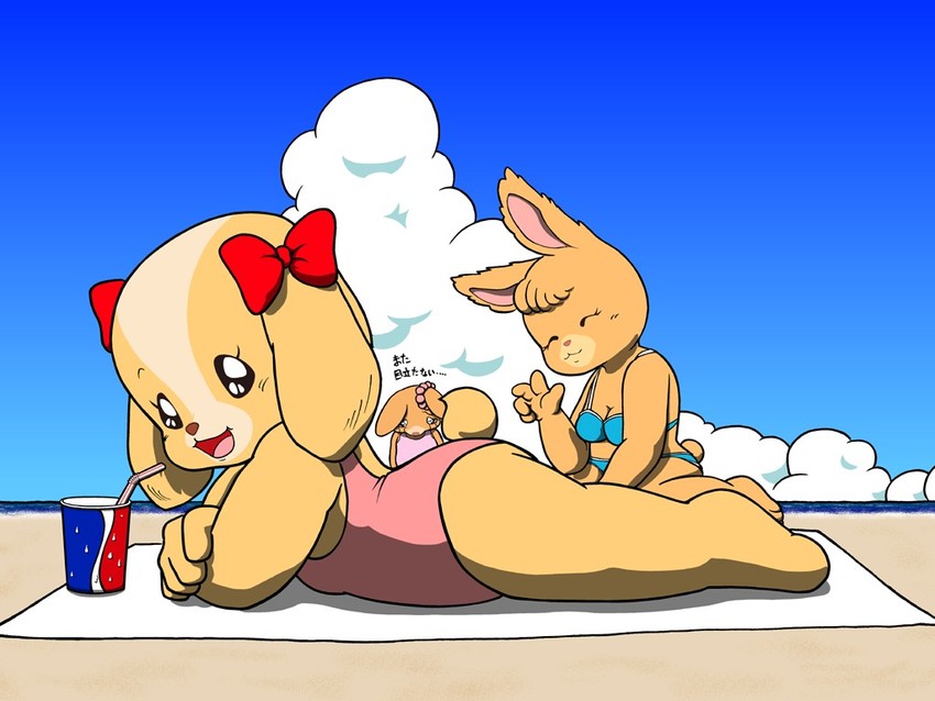 patty rabbit, rolly cocker, and rachel rabbit (maple town) drawn by ten_(ten_nekosupi)