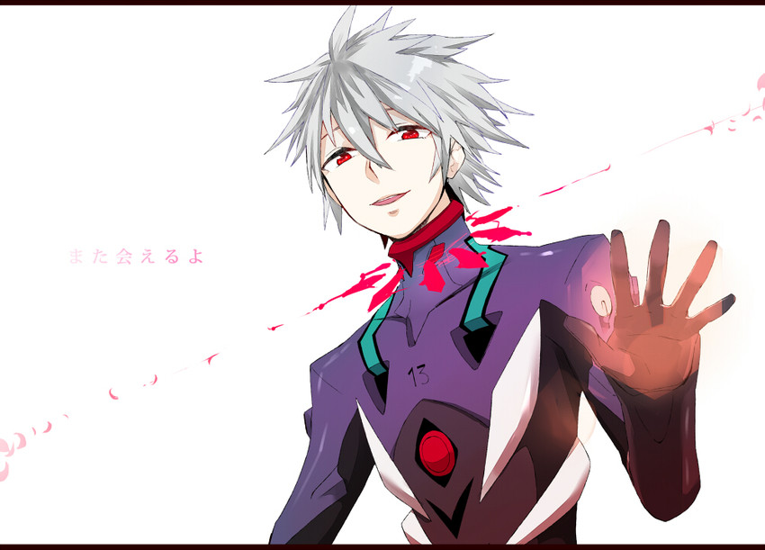 nagisa kaworu (neon genesis evangelion and 2 more) drawn by masumasu_(masimasi53)