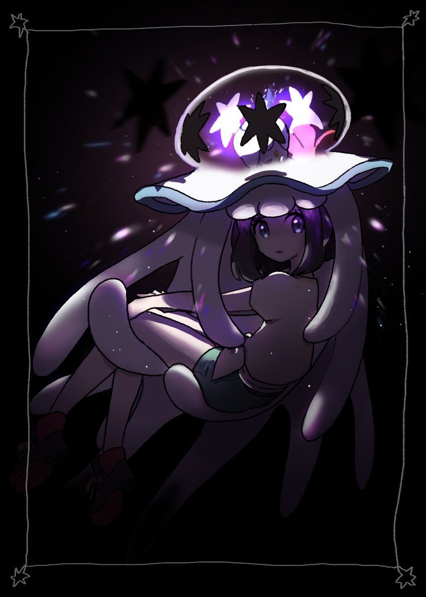 selene, litwick, and nihilego (pokemon and 1 more) drawn by miu_(miuuu_721)