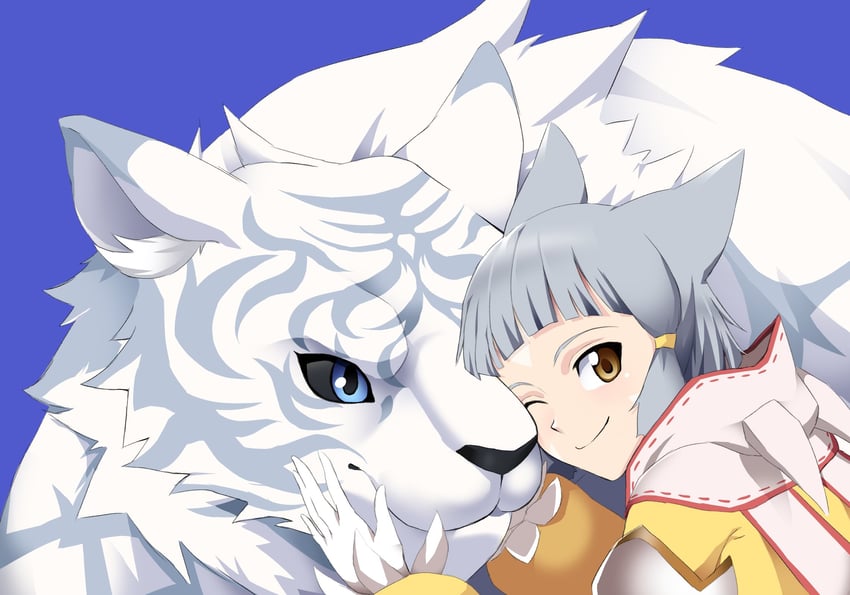 nia and dromarch (xenoblade chronicles and 1 more) drawn by monstermilk