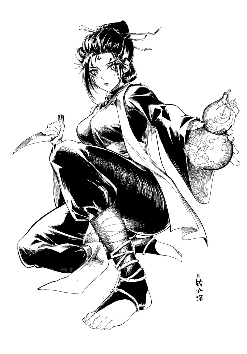 fourth sister (black myth: wukong) drawn by ling_luo_xi_yang