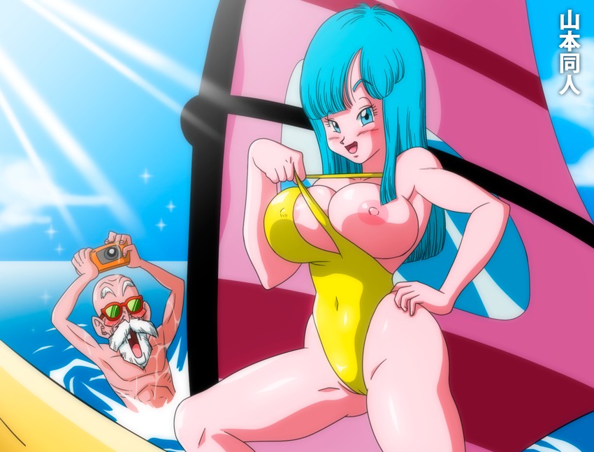 muten roushi and maron (dragon ball and 1 more) drawn by yamamoto_doujin
