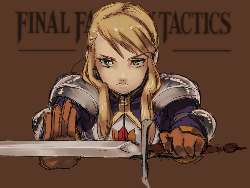 agrias oaks (final fantasy and 1 more) drawn by yasohachi