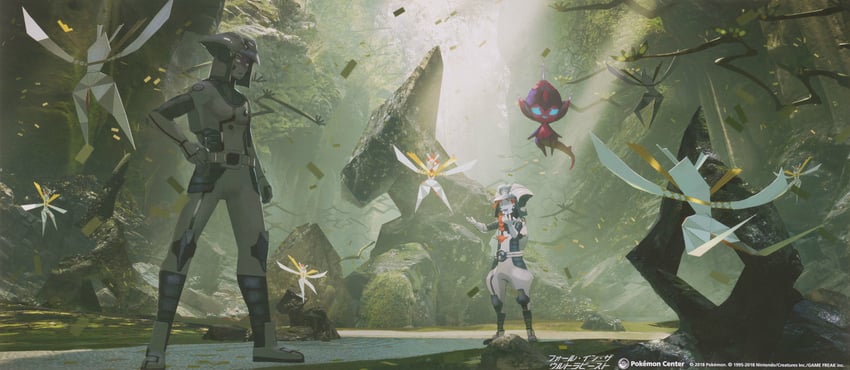 poipole, zossie, kartana, and dulse (pokemon and 1 more)