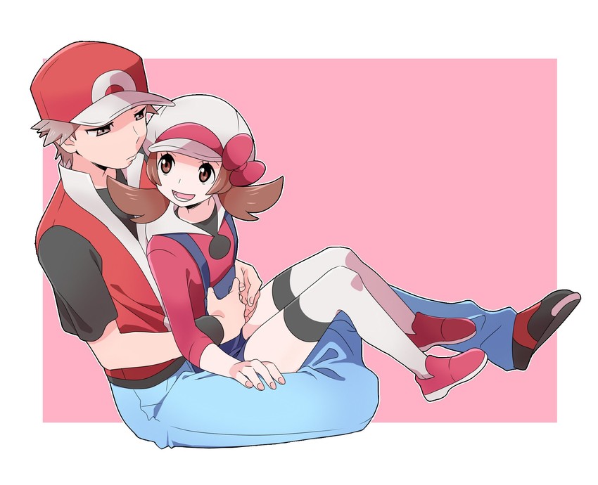 red and lyra (pokemon and 2 more) drawn by pumpkinpan