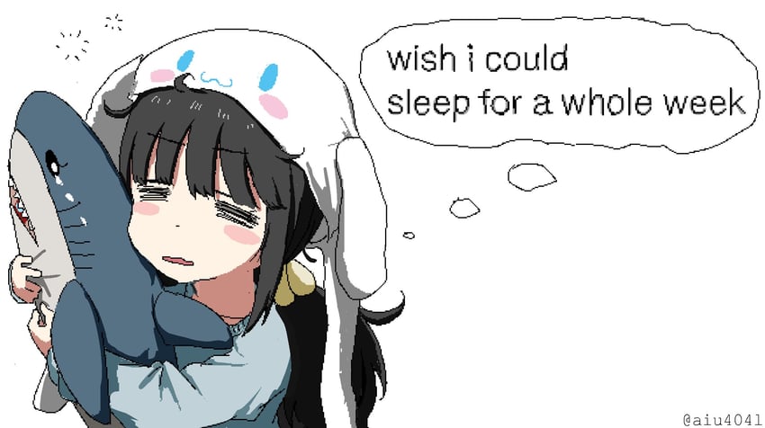 cinnamoroll (original and 2 more) drawn by aiu404l
