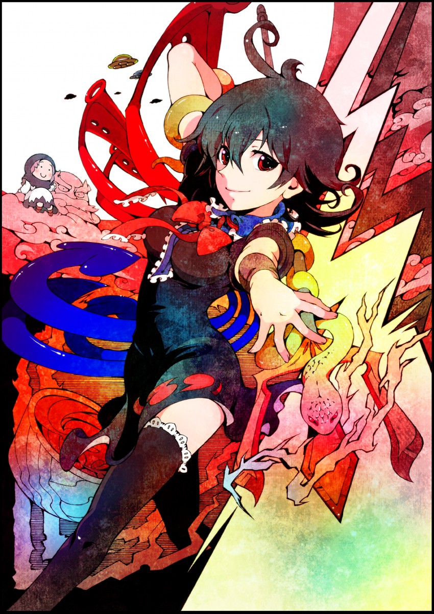 houjuu nue, kumoi ichirin, and unzan (touhou) drawn by ichizen_(o_tori)
