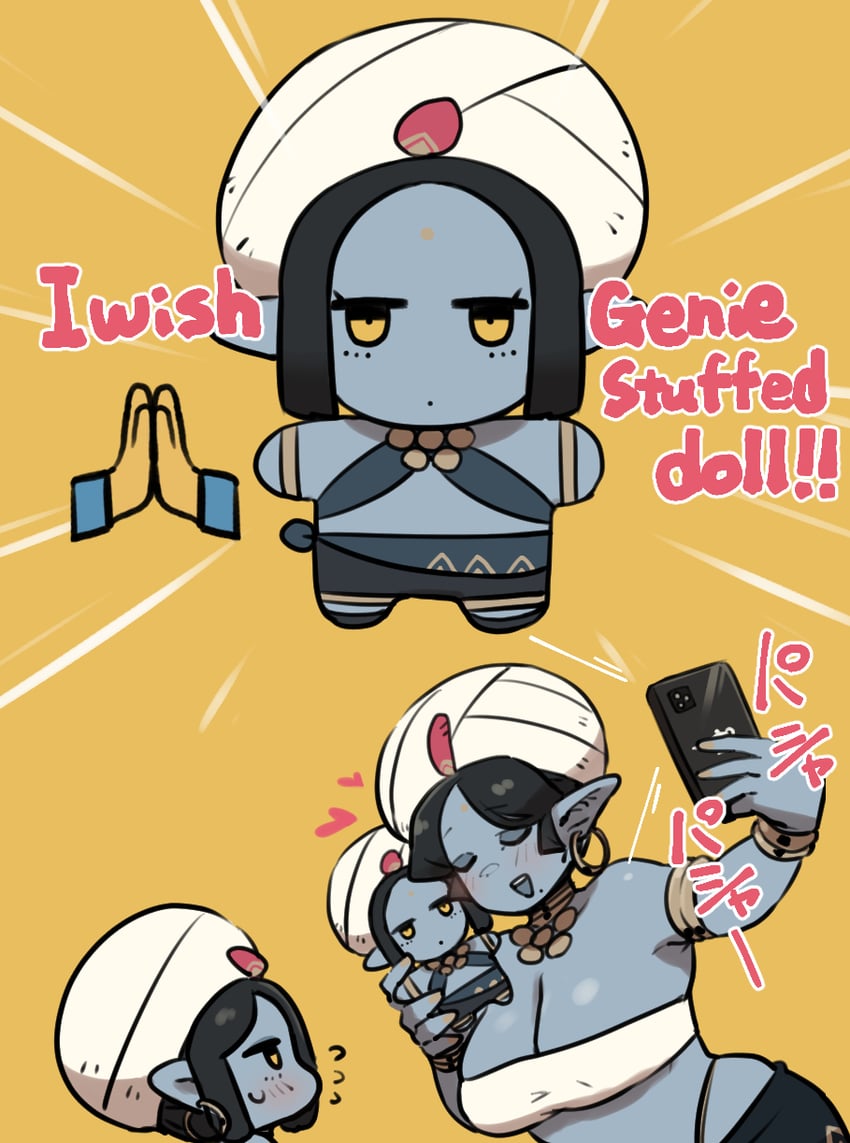 genie and genie mama (original) drawn by siva-siva