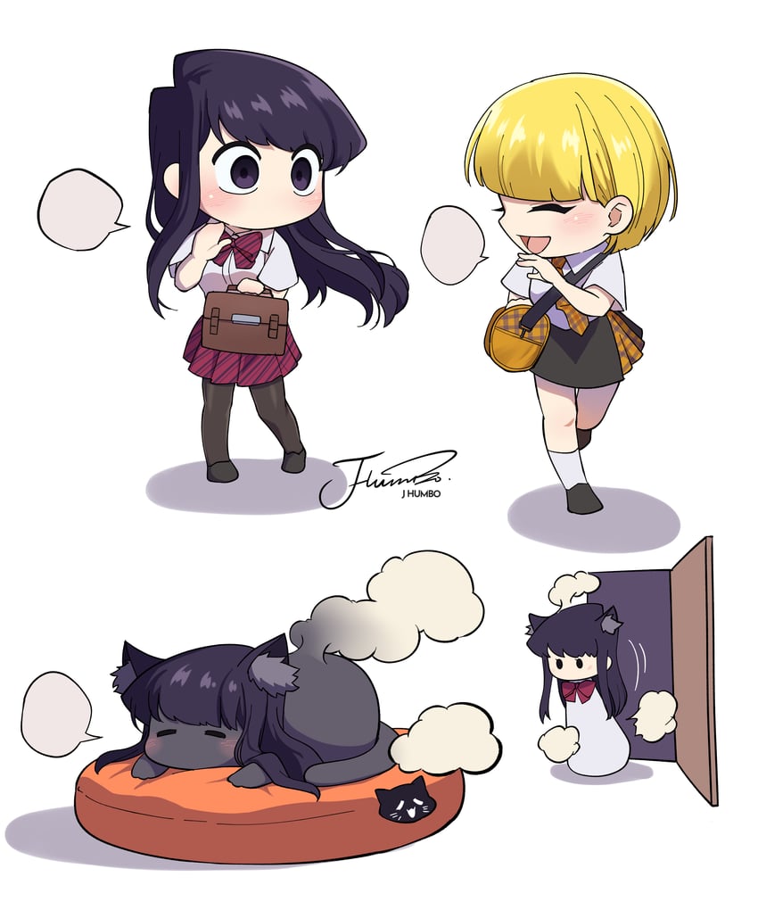 komi shouko (komi-san wa komyushou desu) drawn by j_humbo