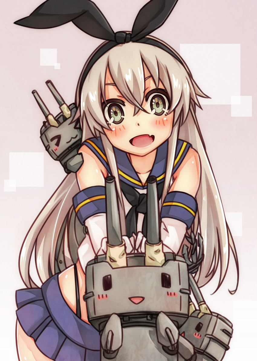 shimakaze and rensouhou-chan (kantai collection) drawn by umino_mokuzu_(shizumisou)